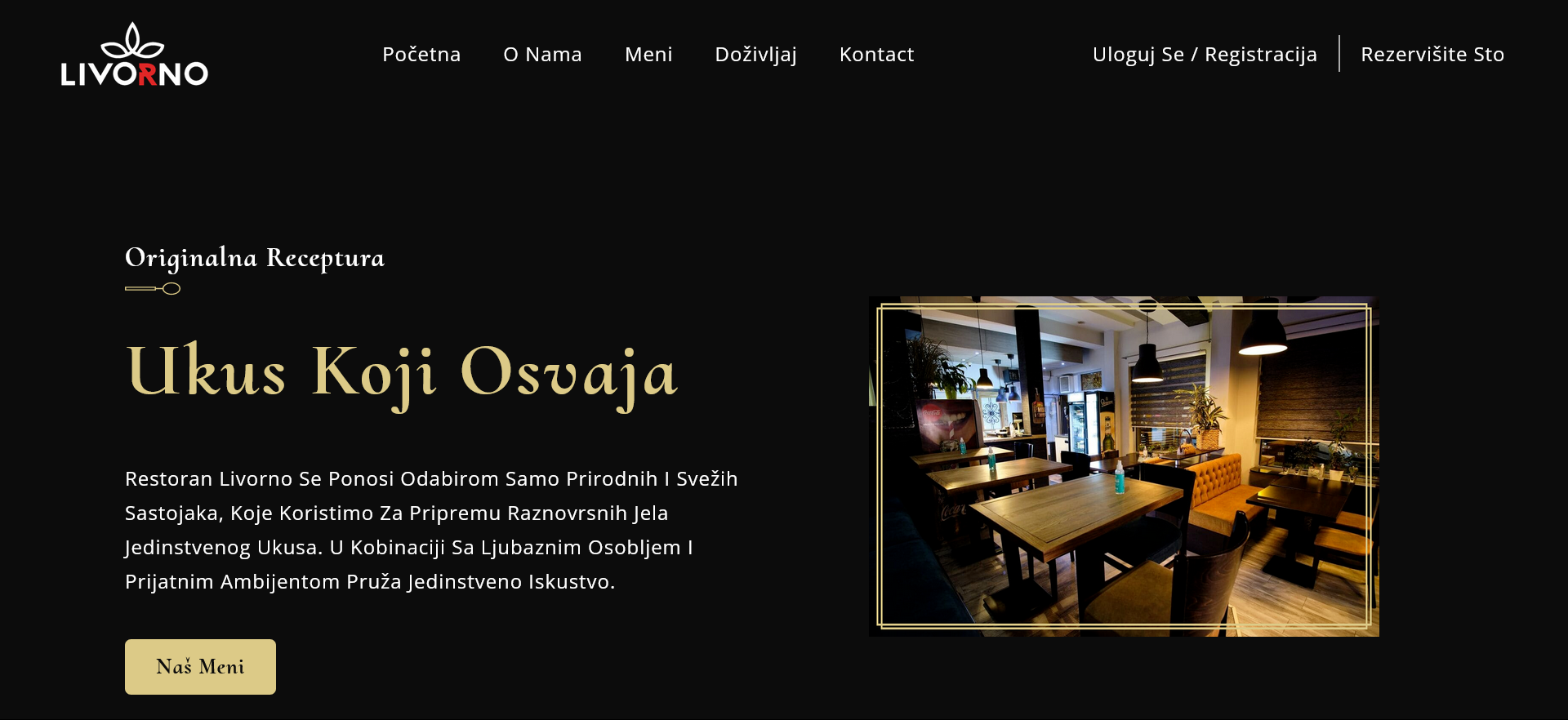 Restaurant project screenshot